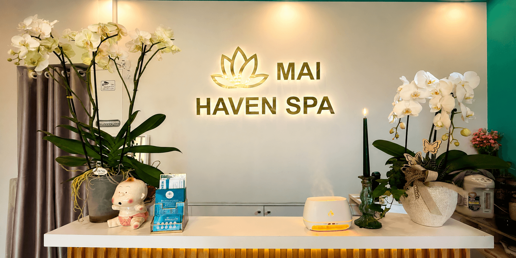 Empfangsbereich im Mai Haven Spa