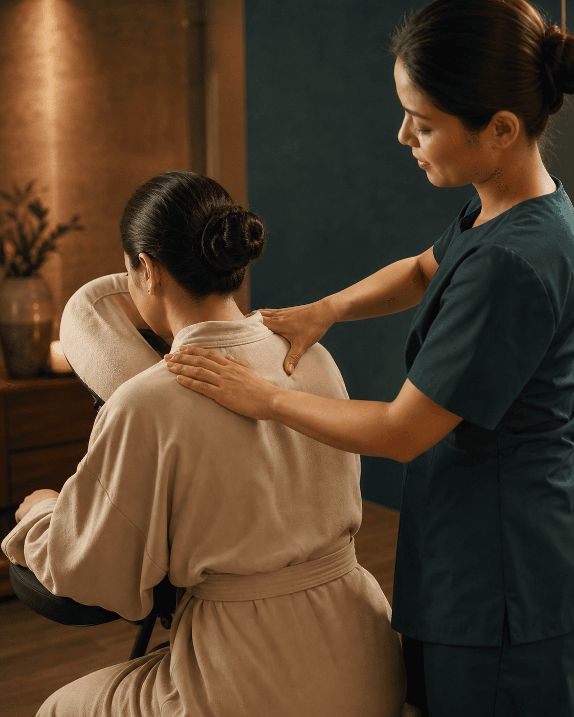 Kopf-Schulter-Rückenmassage im Mai Haven Spa